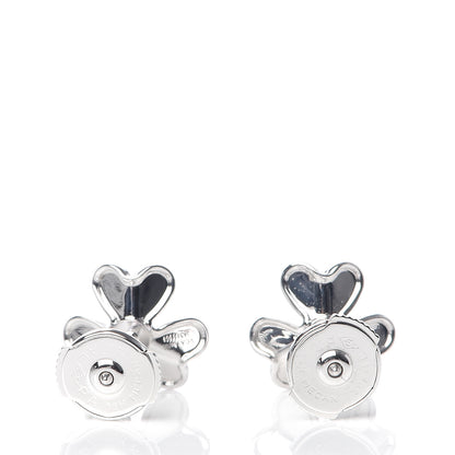 Van Cleef & Arpels 18K White Gold Diamond Mini Frivole Earrings 3 of 5