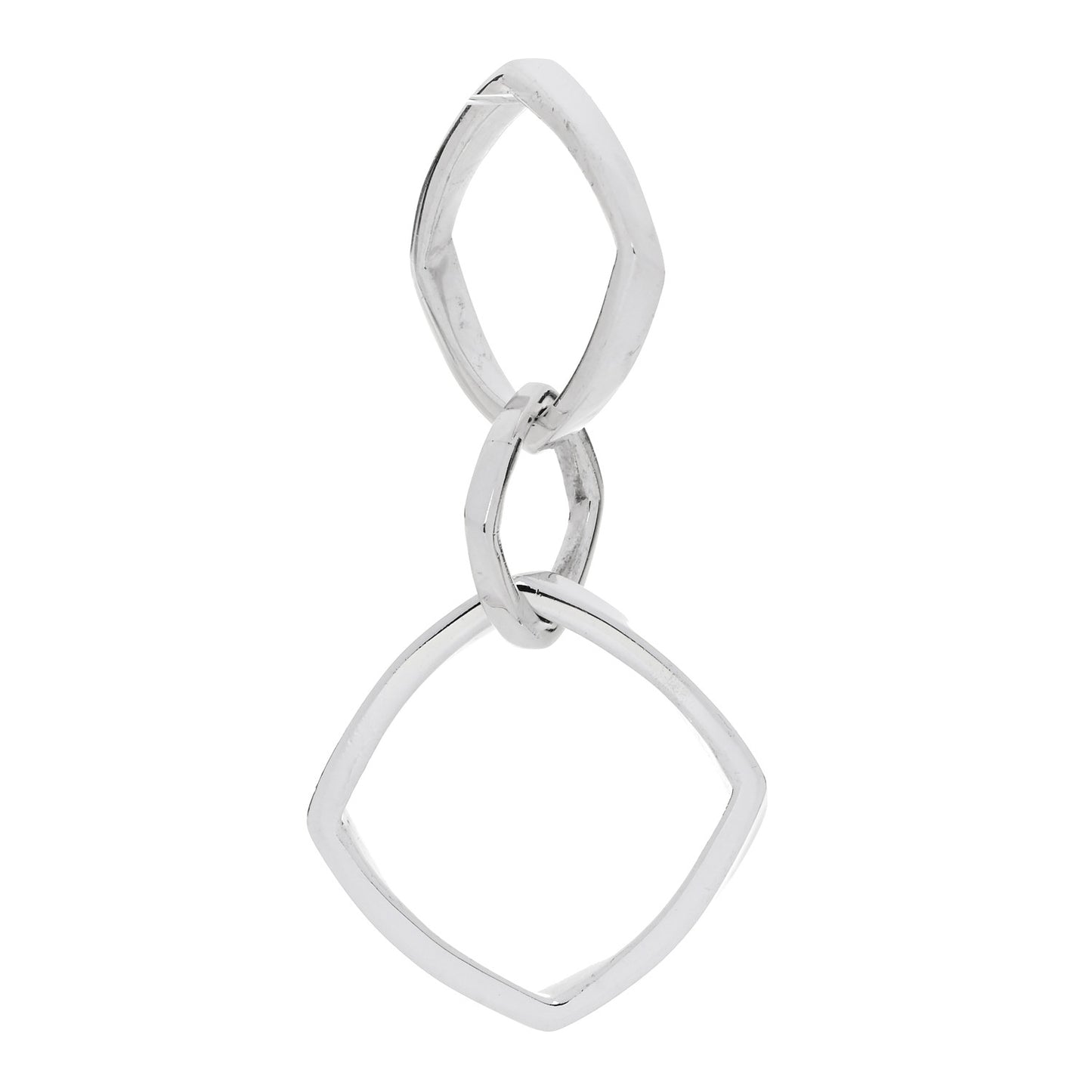 Sterling Silver Frank Gehry Triple Torque Pendant