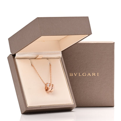 Bulgari 18K Rose Gold Diamond Serpenti Viper Demi Pave Pendant Necklace 5 of 5