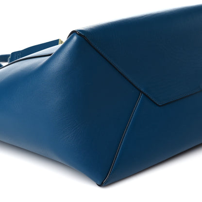 Celine Smooth Calfskin Small Tassel Cabas Phantom Deep Blue 9 of 13