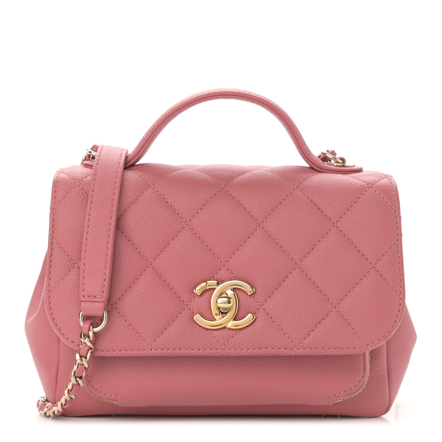 Chanel Caviar Quilted Medium Business Affinity Flap Pink 1 of 12