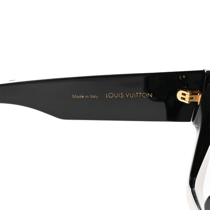 Louis Vuitton Acetate Swarovski Crystal Cyclone Sunglasses Z1547E Black 5 of 8