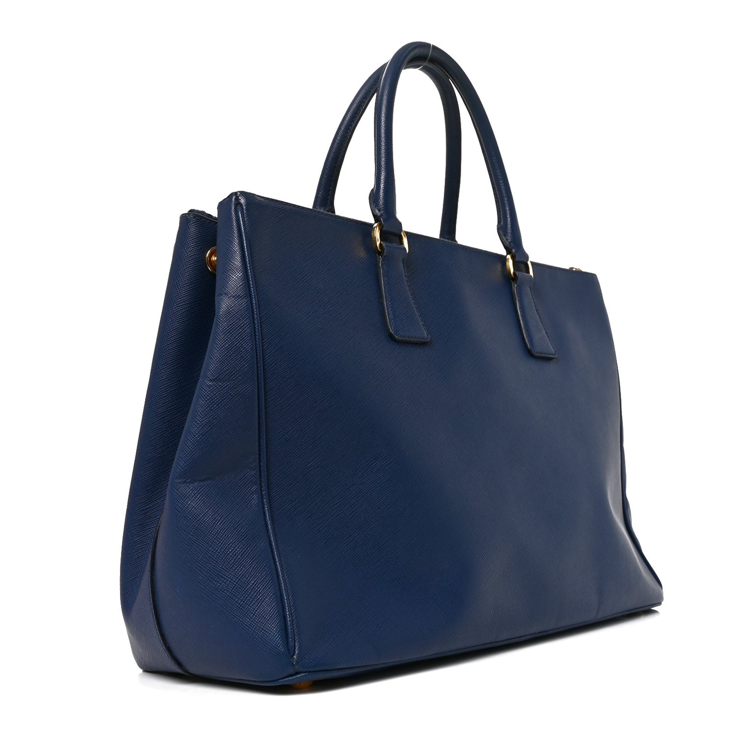 Saffiano Large Galleria Double Zip Tote Bluette