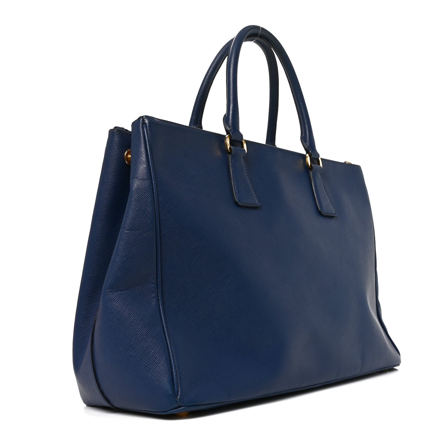 Prada Saffiano Large Galleria Double Zip Tote Bluette 2 of 8