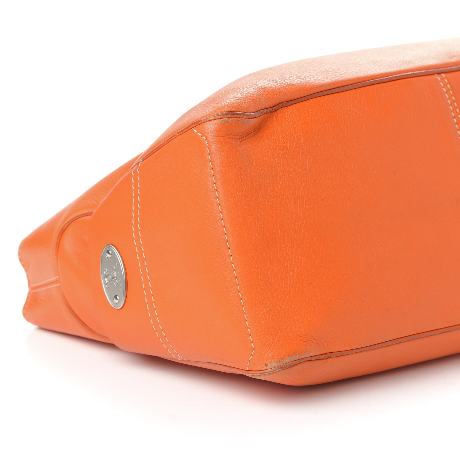 Celine Calfskin Boogie Satchel Orange 6 of 13