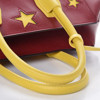 Stella McCartney Eco Alter Nappa Star Embossed Cavendish Boston Bordeaux Yellow 10 of 12