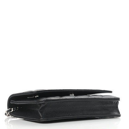 Chanel Caviar Quilted Wallet On Chain WOC Black 4 of 11