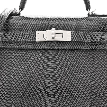 Hermes Shiny Lizard Mini Kelly Sellier 20 Ardoise 7 of 10