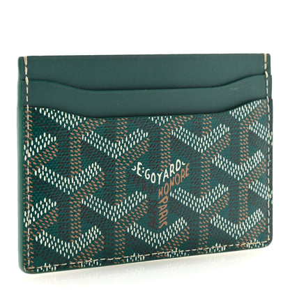 Goyard Goyardine Saint Sulpice Card Holder Green 3 of 7