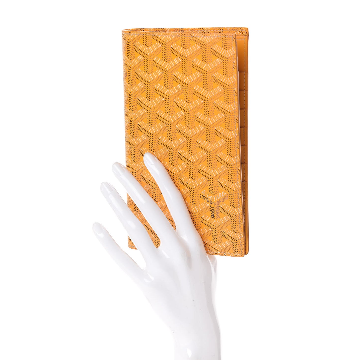 Goyardine Long Bi-Fold Wallet Yellow