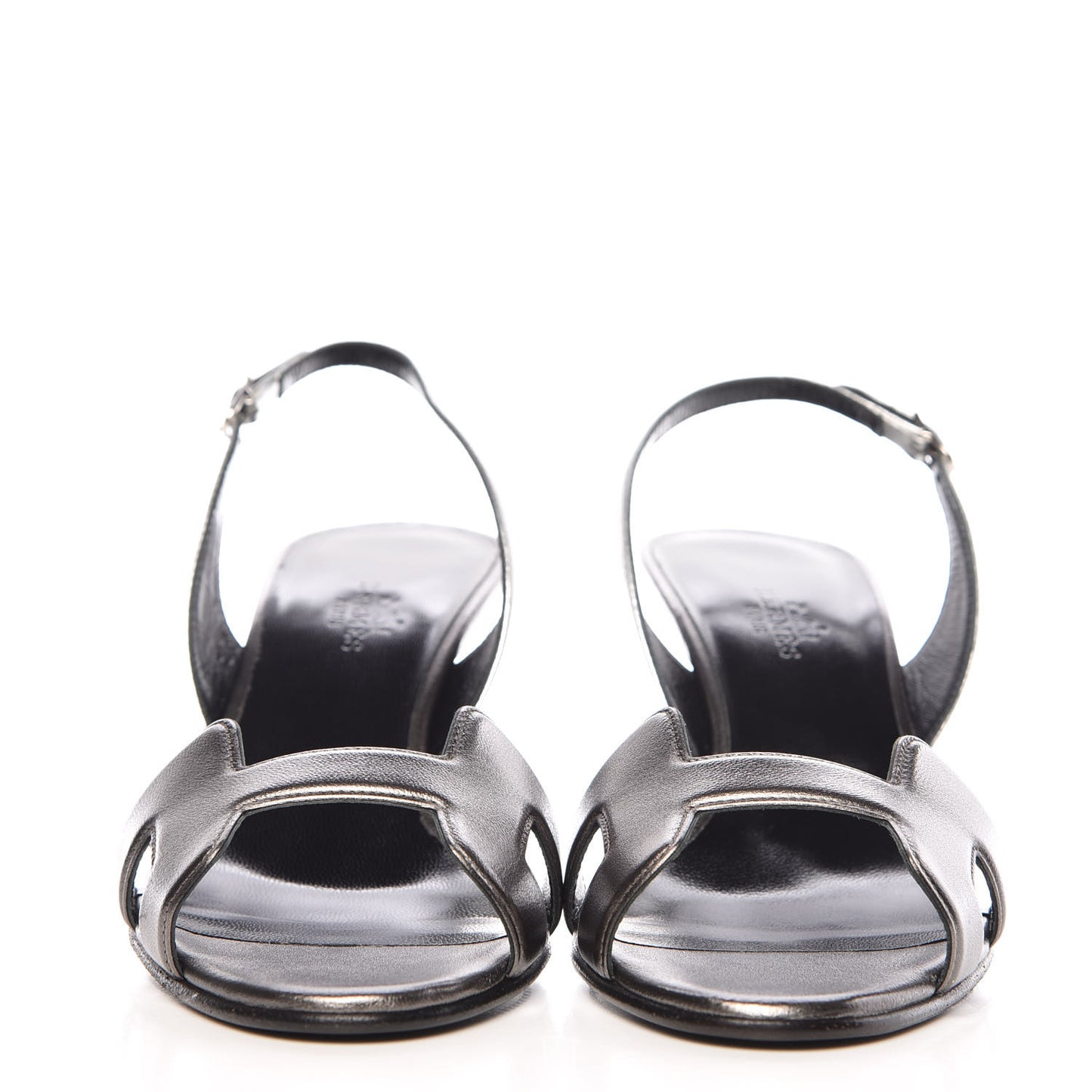 Metallic Nappa Night 70 Slingback Sandals 39 Canon De Fusil Argent