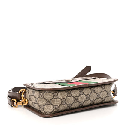Gucci GG Supreme Monogram Web Ophidia Crossbody Bag Beige New Acero 5 of 11