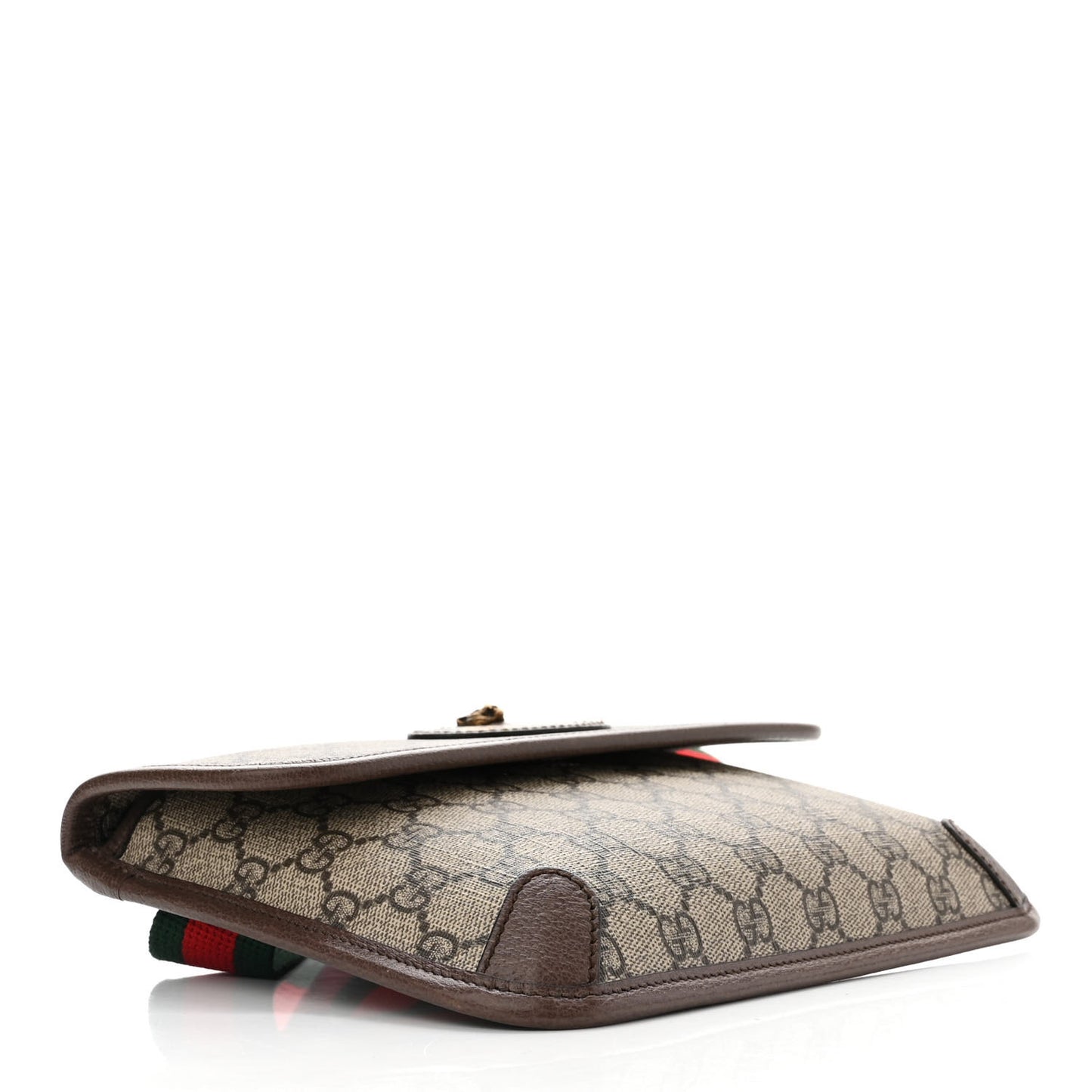 GG Supreme Monogram Neo Vintage Web Belt Bag Brown