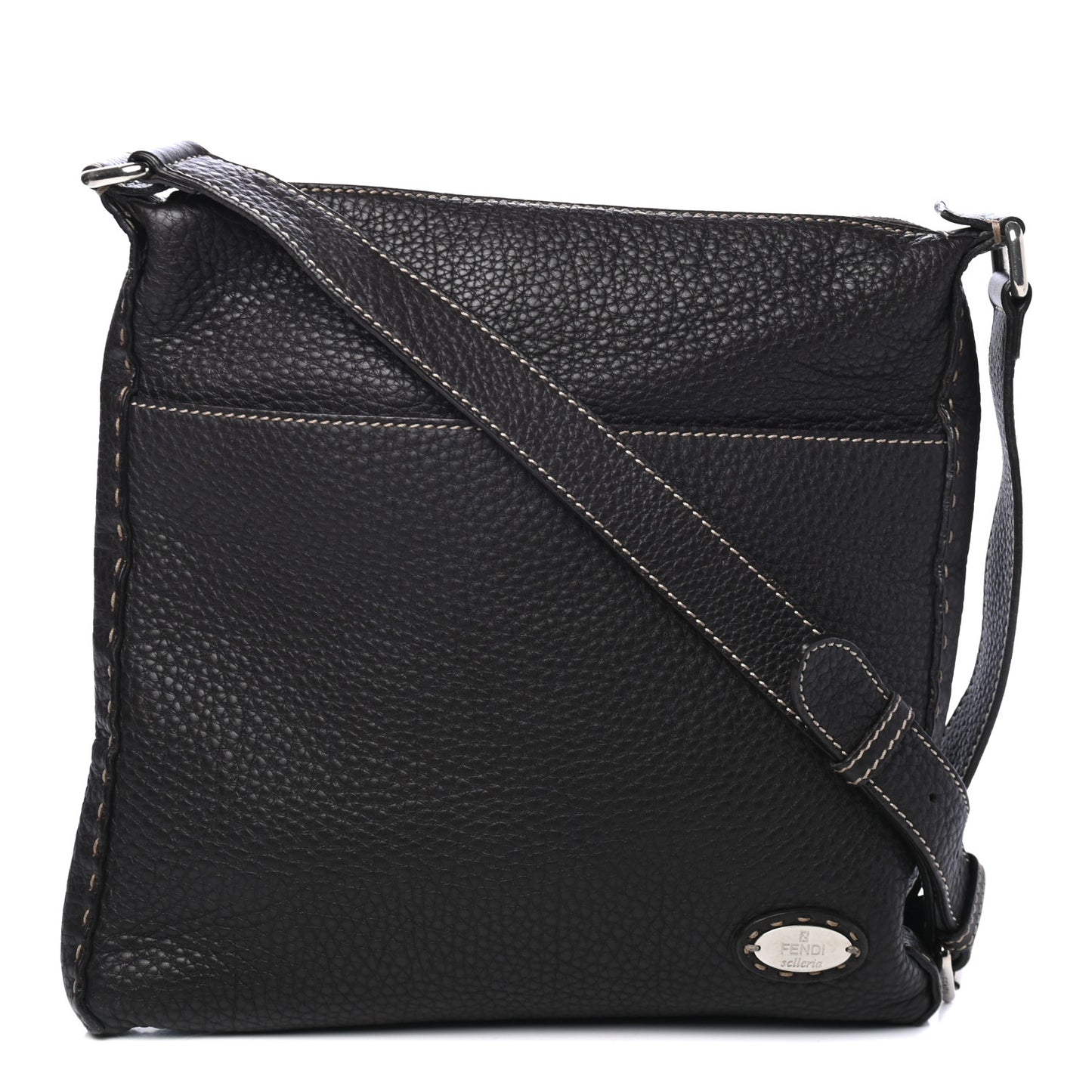 FEND Calfskin Romano Selleria Messenger Brown