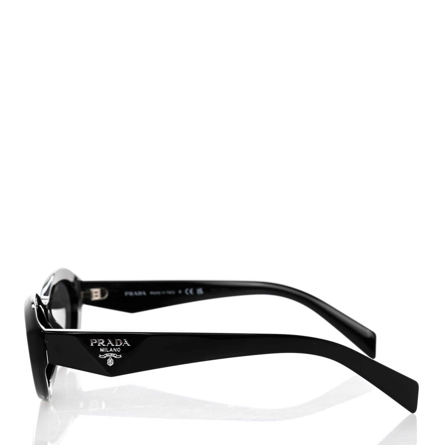 Acetate Oval Sunglasses SPR 26Z Black