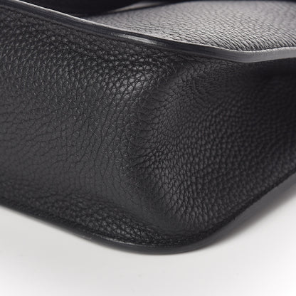 Hermes Taurillon Clemence Halzan 31 GM Black 9 of 9