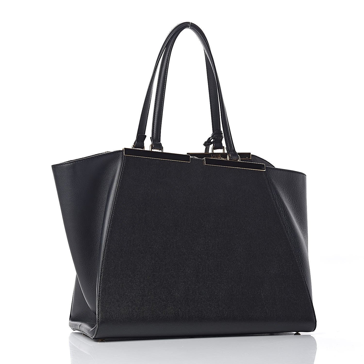 Fendi Vitello Elite Large 3Jours Tote Black 3 of 27