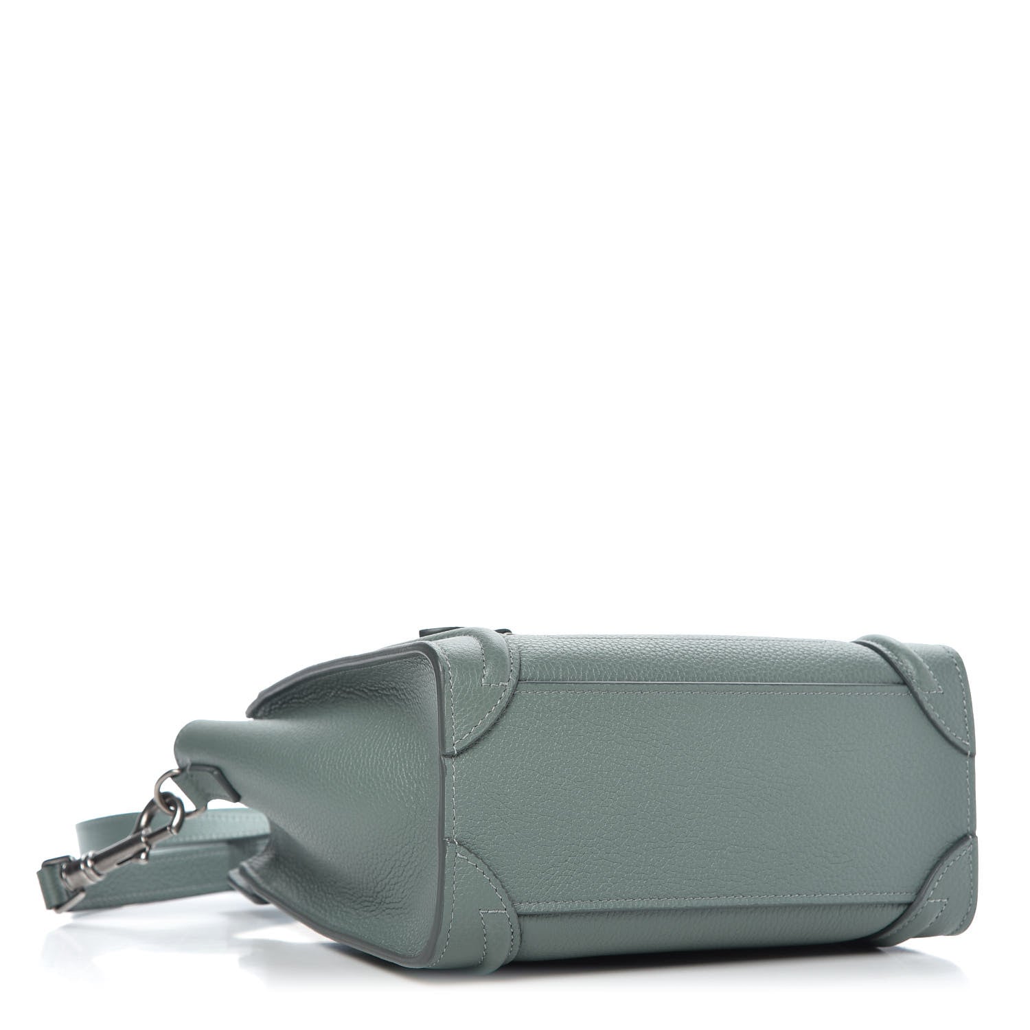 Celine Drummed Calfskin Nano Luggage Celadon 4 of 10