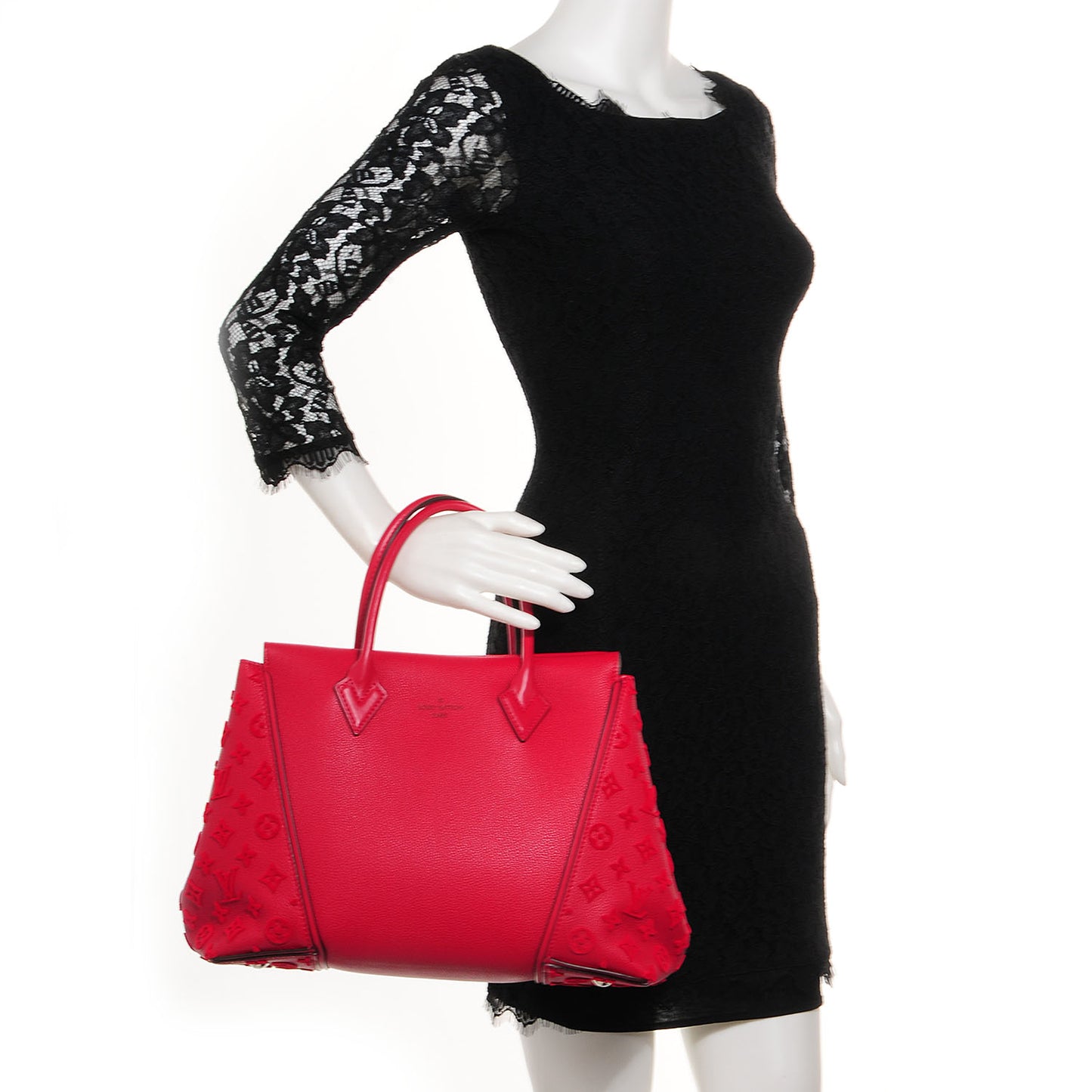 Veau Cachemire Tote W PM Framboise