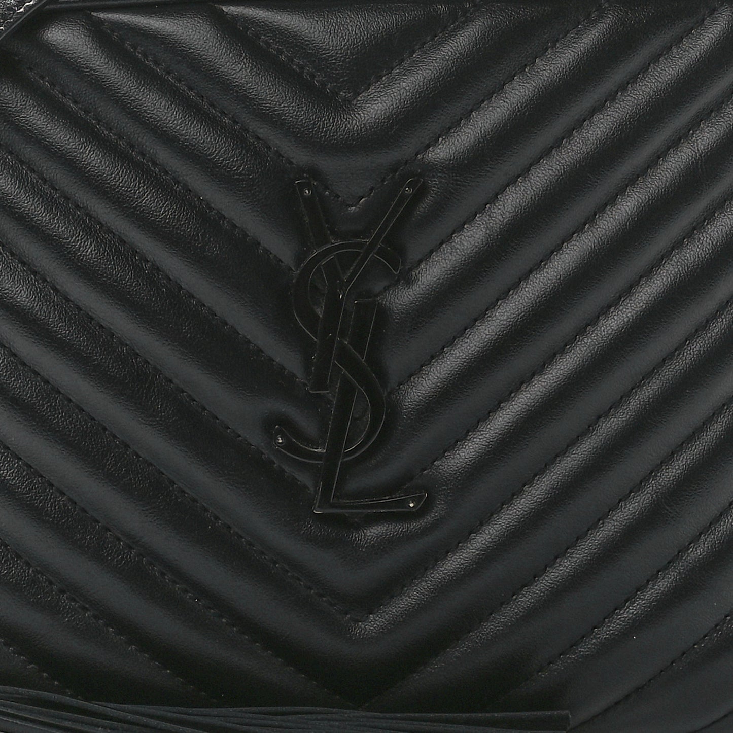 Calfskin Matelasse Monogram Lou Camera Bag Black