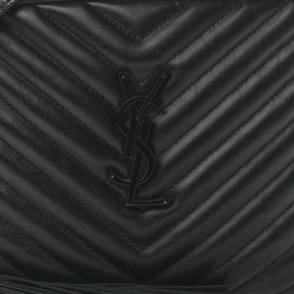 Saint Laurent Calfskin Matelasse Monogram Lou Camera Bag Black 7 of 10