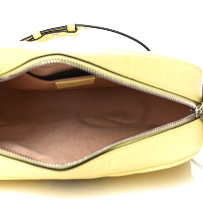 Gucci Calfskin Matelasse Small GG Marmont Chain Shoulder Bag Banana 6 of 13