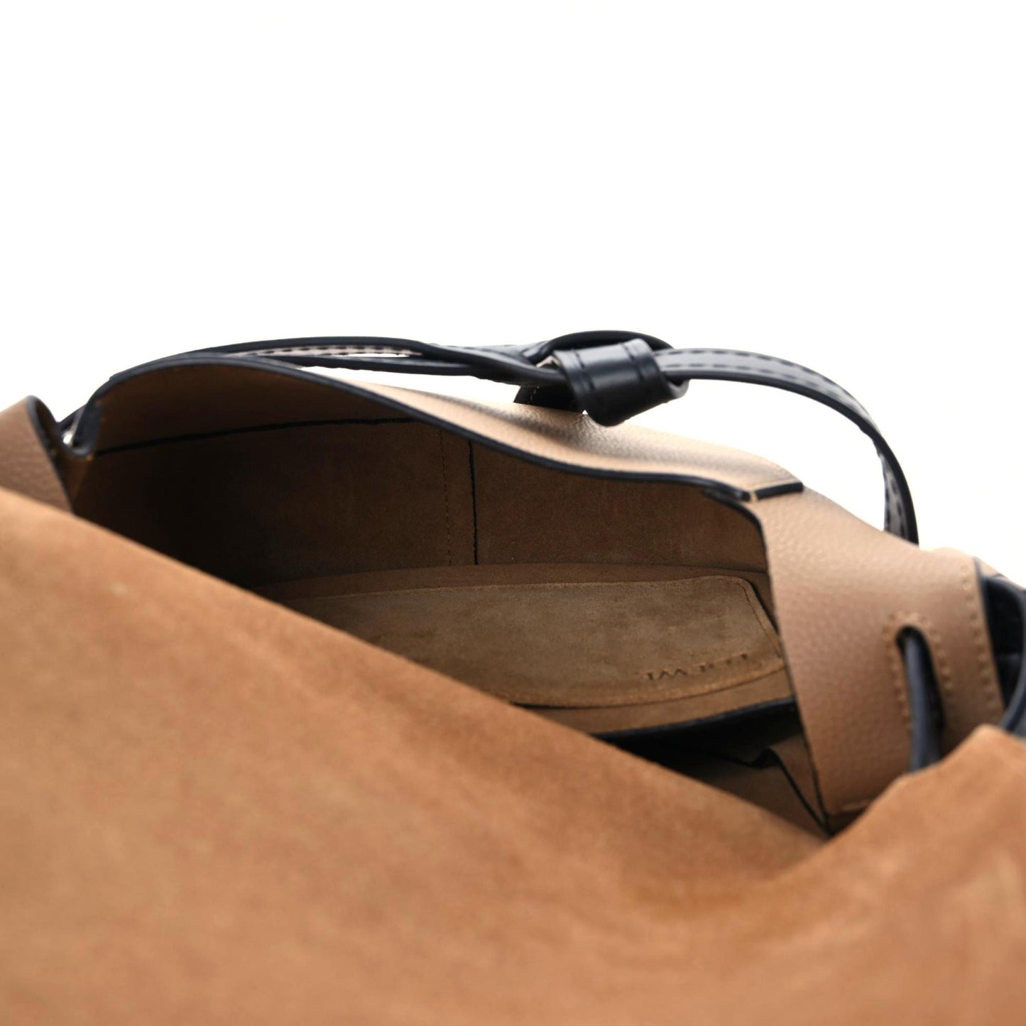 Grained Calfskin Small Gate Crossbody Bag Mocca Black