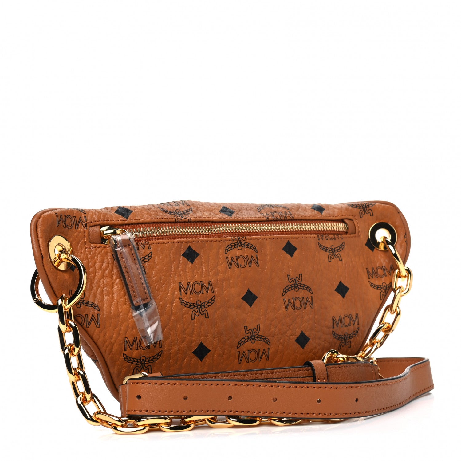 MCM Visetos Stark Belt Bag Cognac 2 of 4