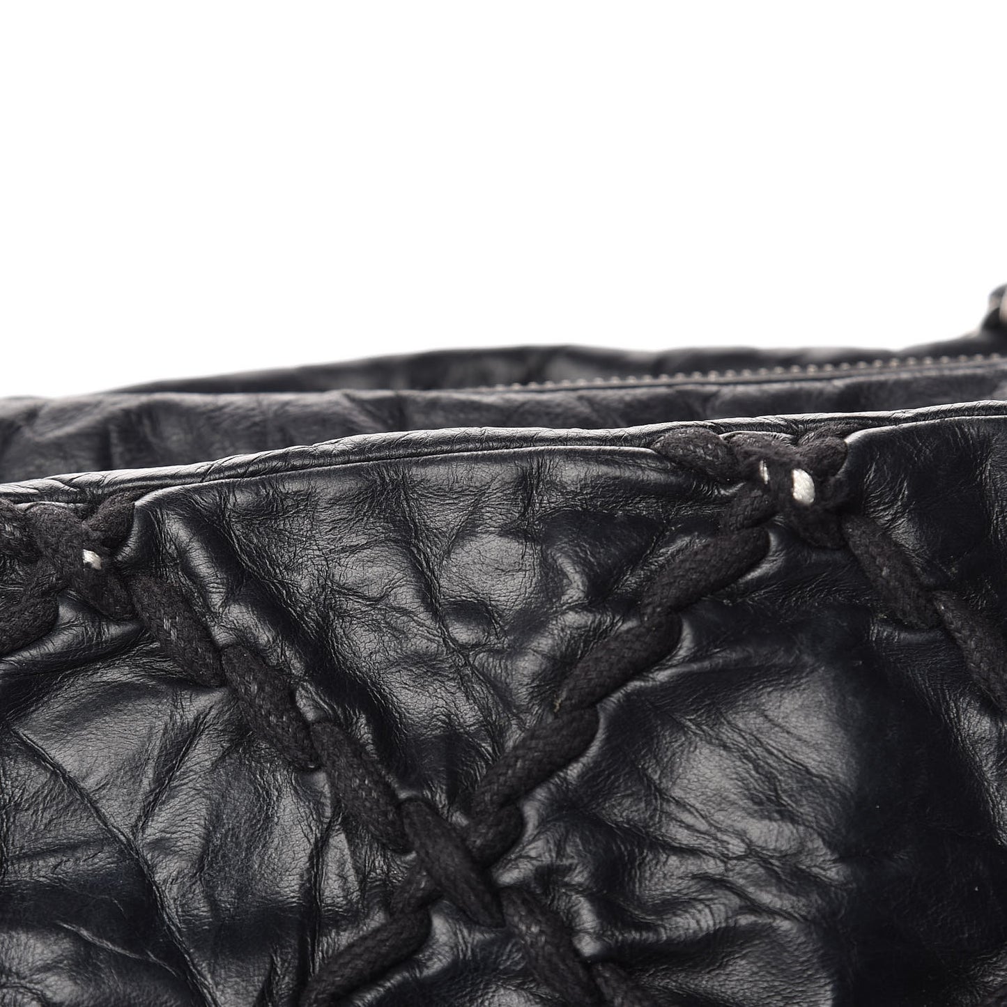 Calfskin Ultra Stitch Tote Black