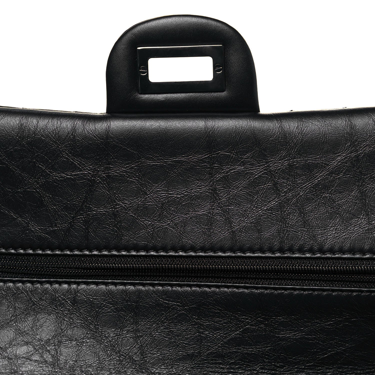Chanel Aged Calfskin Chevron Quilted 2.55 Reissue 225 Flap So Black 13 of 14