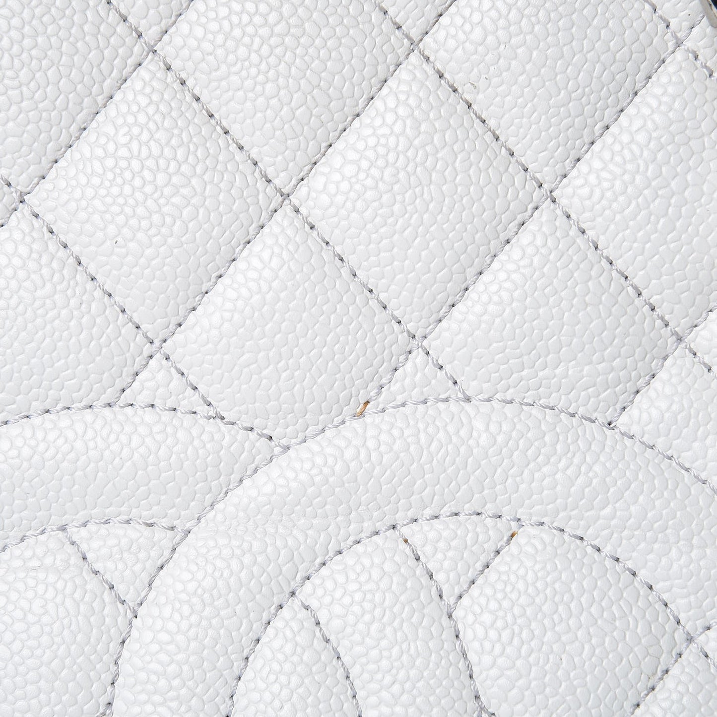 Caviar Quilted Grand Shopping Tote GST White