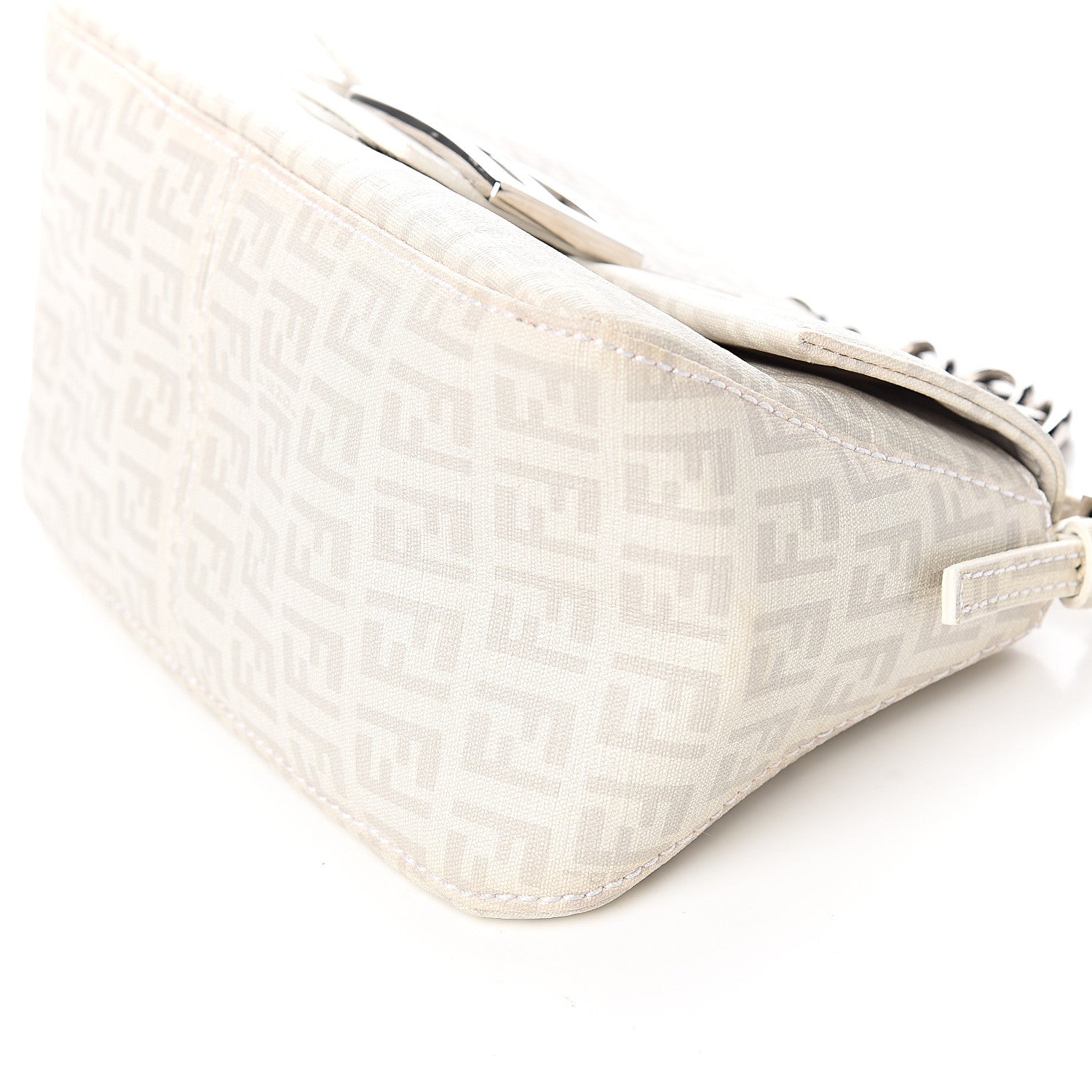 Fendi Zucchino Spalmati Forever Mini Mama Baguette White 9 of 10