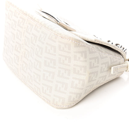 Fendi Zucchino Spalmati Forever Mini Mama Baguette White 9 of 10
