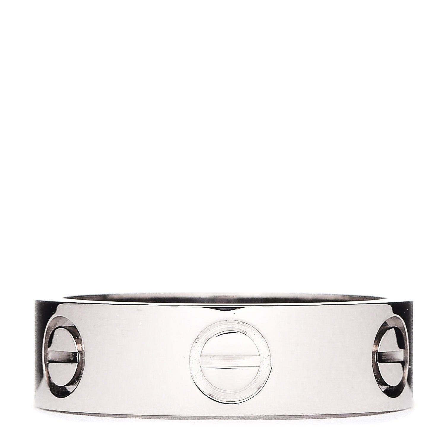 Cartier 18K White Gold 5.5mm LOVE Ring 52 6 1 of 5