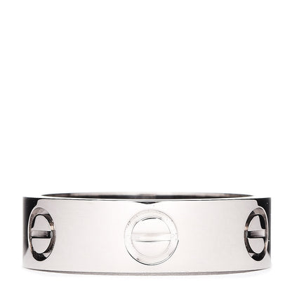 Cartier 18K White Gold 5.5mm LOVE Ring 52 6 1 of 5