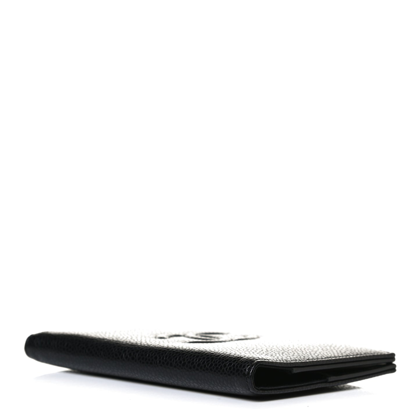 Caviar Timeless Passport Holder Black