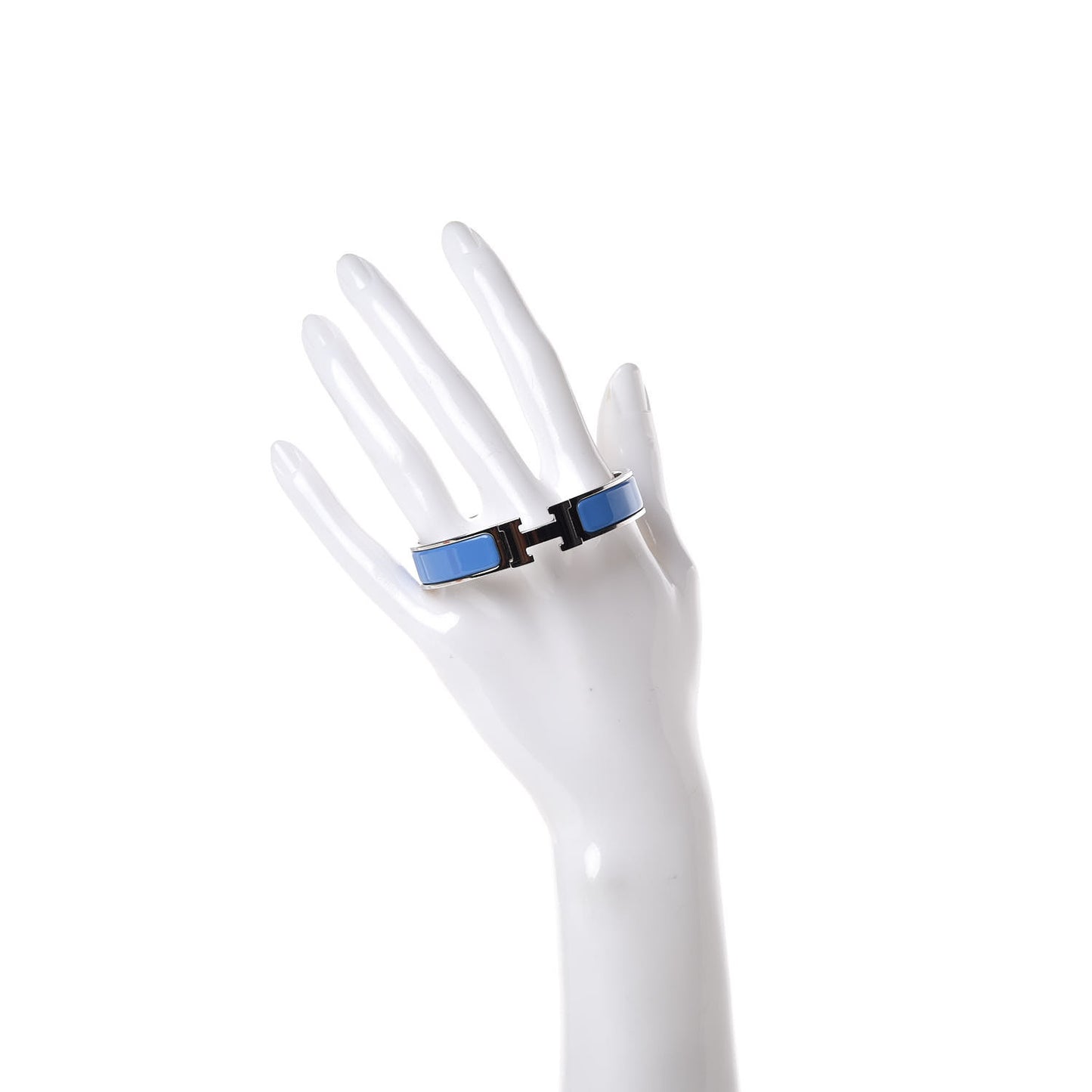 Enamel Narrow Clic Clac H Bracelet PM Bleu Lavande