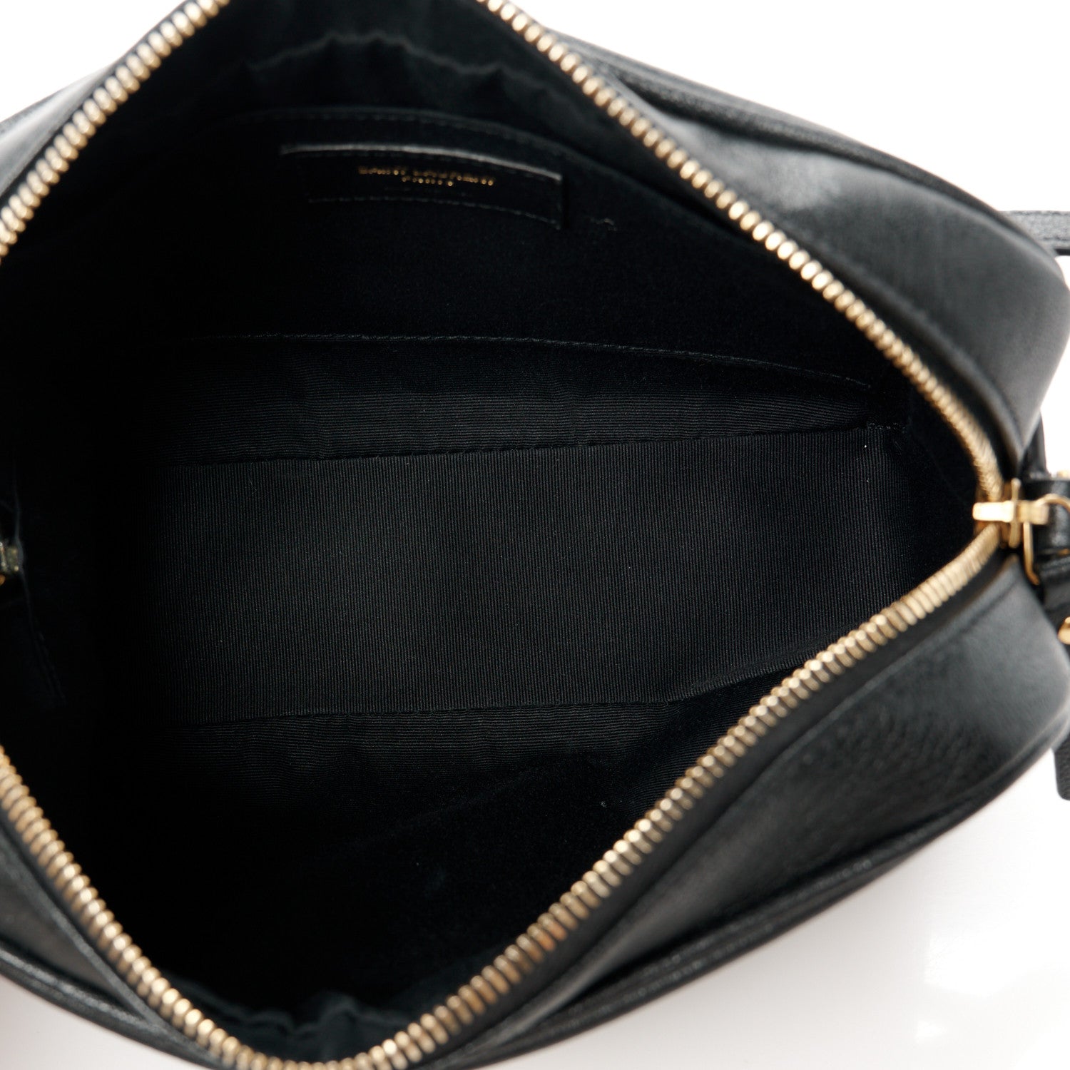 Saint Laurent Grained Lambskin Monogram Lou Camera Bag Black 5 of 10