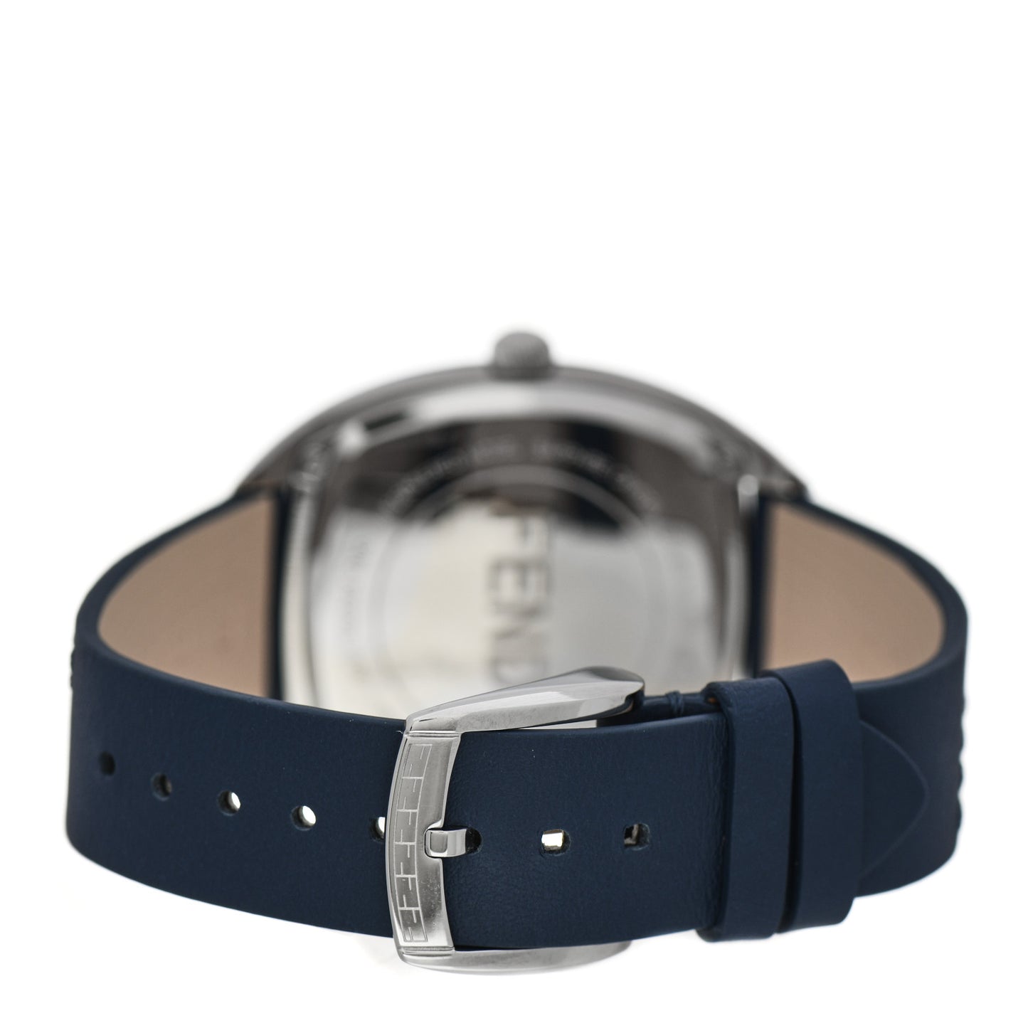 Stainless Steel Calfskin 39mm Momento Quartz Watch Blue