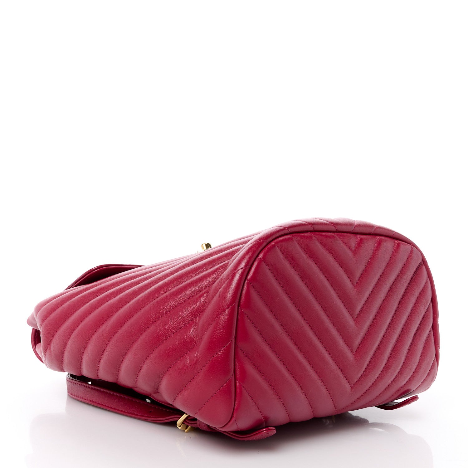 Chanel Lambskin Chevron Quilted Small Urban Spirit Backpack Dark Pink 4 of 13