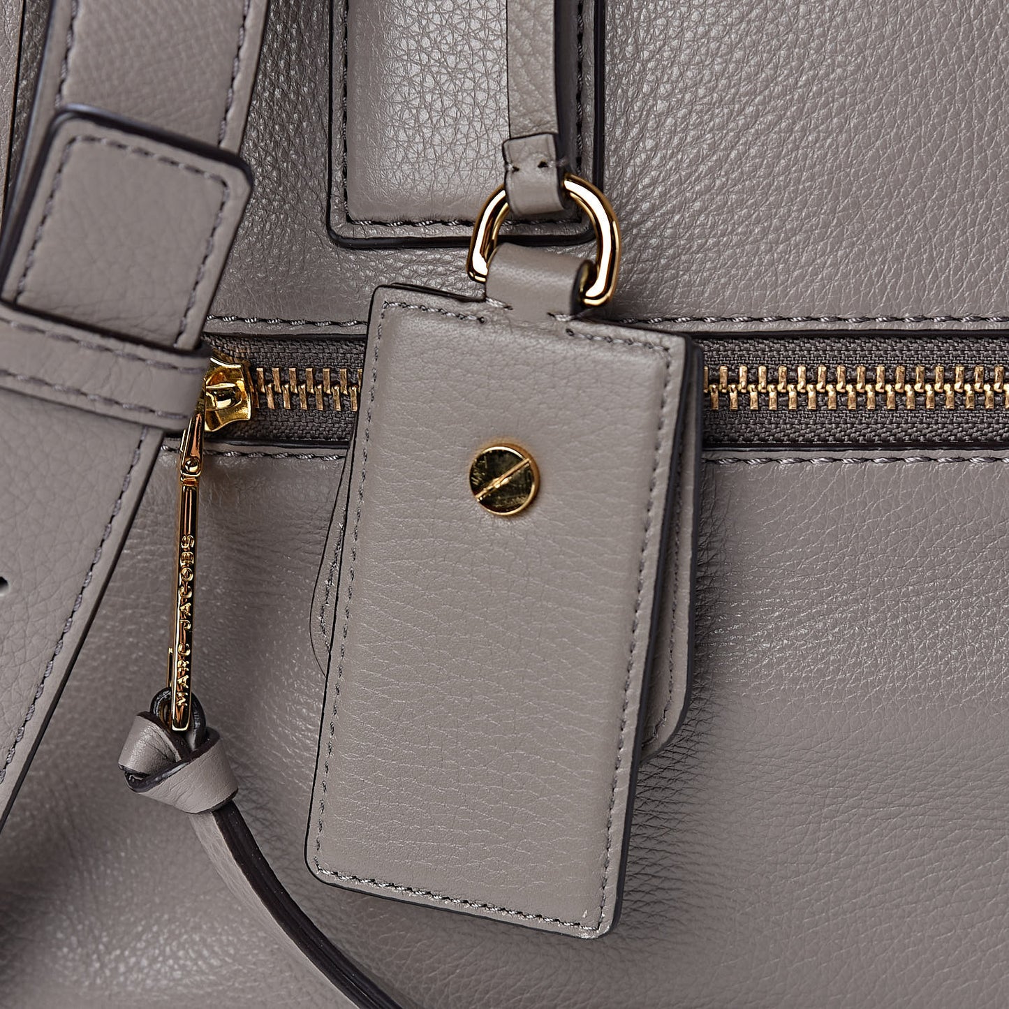 Calfskin Double Zip Tote Mink