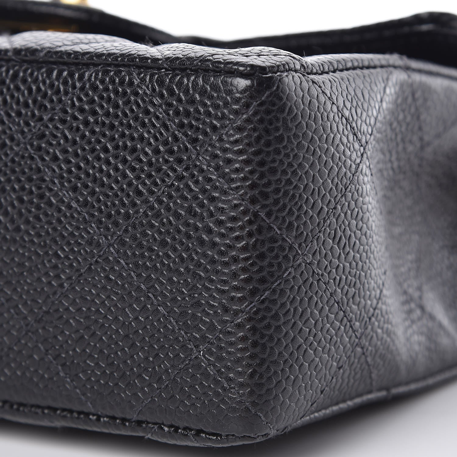 Chanel Caviar Quilted Mini Square Flap Black 9 of 10