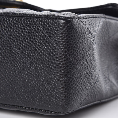Chanel Caviar Quilted Mini Square Flap Black 9 of 10