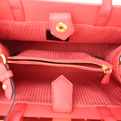 Fendi Vitello Elite Flamingo Petite 2Jours Tote Rosa Exstasy 5 of 12