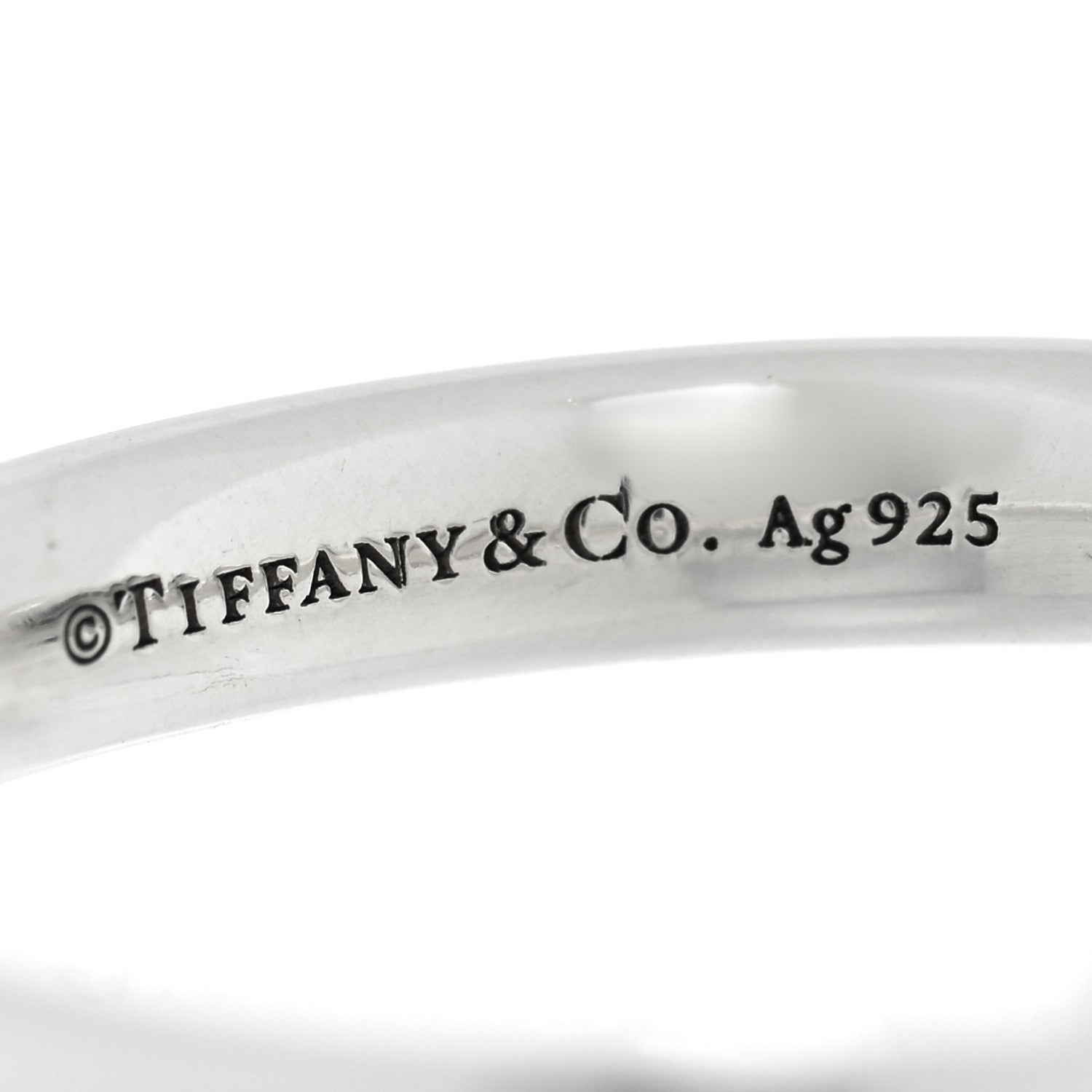 Tiffany Sterling Silver Infinity Ring 45 3.25 4 of 4