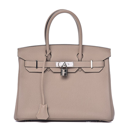 Hermes Togo Birkin 30 Gris Tourterelle 1 of 32