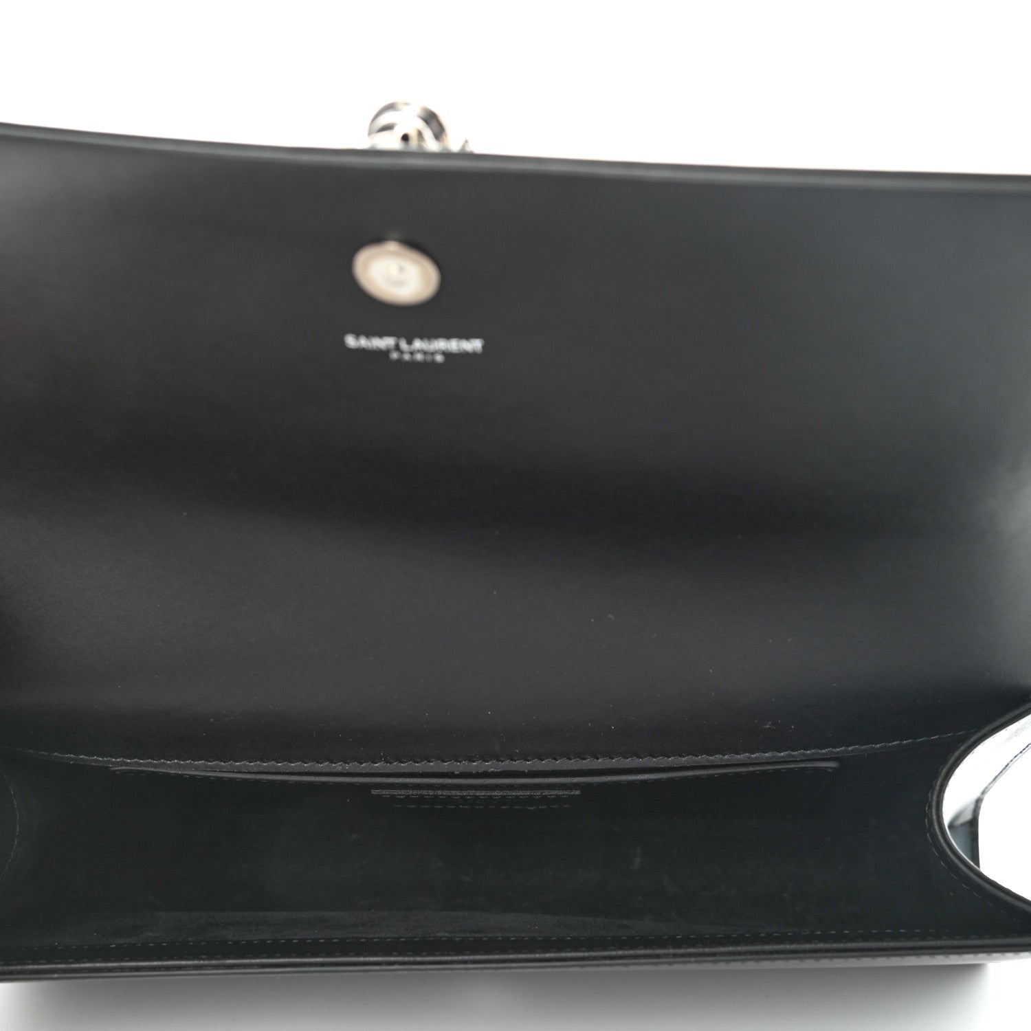 Saint Laurent Calfskin Classic Monogram Tassel Clutch Black 5 of 10