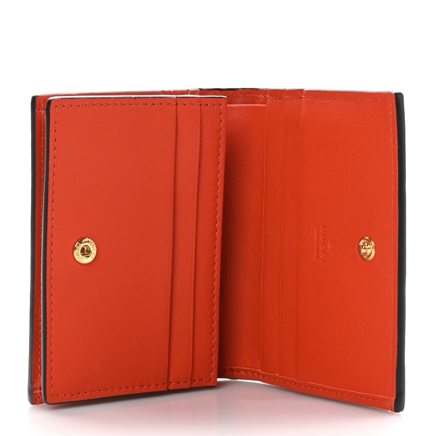Boarded Plutone Crocodile Horsebit 1955 Card Case Wallet Sun Orange