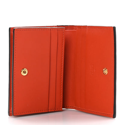 Gucci Boarded Plutone Crocodile Horsebit 1955 Card Case Wallet Sun Orange 5 of 10