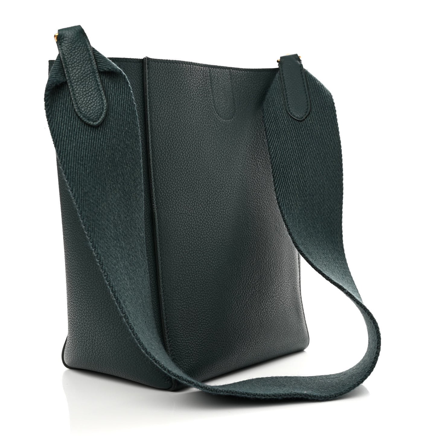 Soft Grained Calfskin Small Sangle Bucket Bag Amazone